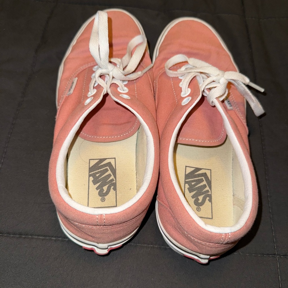 Vans Coral Canvas Shoes with White Accents